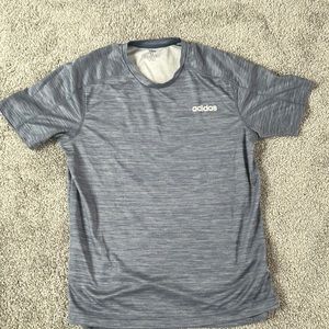 Men’s Blue Adidas Climalite Short Sleeve Crew Neck Running Shirt - Never Worn